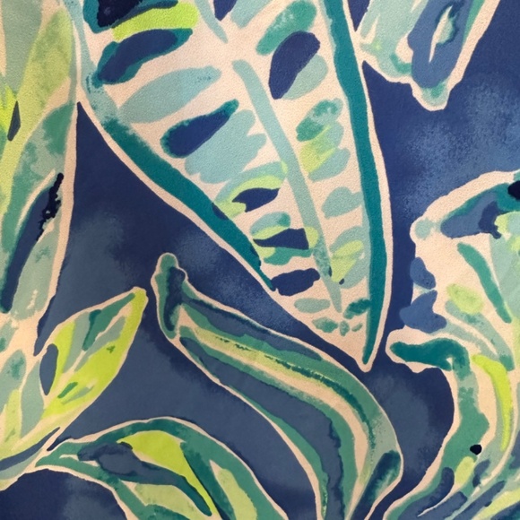 🛍Lilly Pulitzer Dress! Blue,Green& White w/ Bell Sleeves- EXCELLENT CONDITION! - Picture 8 of 9